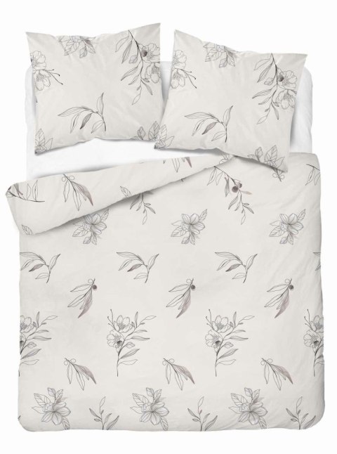 Pościel satynowa 160x200 kremowa kwiaty 4916 B Home Satin 80 Pościel satynowa 160x200 kremowa kwiaty 4916 B Home Satin 80