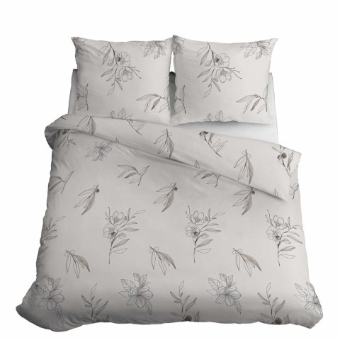 Pościel satynowa 160x200 kremowa kwiaty 4916 B Home Satin 80 Pościel satynowa 160x200 kremowa kwiaty 4916 B Home Satin 80