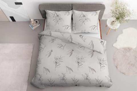 Pościel satynowa 220x200 kremowa kwiaty 4916 B Home Satin 80 Pościel satynowa 220x200 kremowa kwiaty 4916 B Home Satin 80