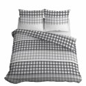 Pościel satynowa 220x200 szara kratka 4914 A Home Satin 80 Pościel satynowa 220x200 szara kratka 4914 A Home Satin 80