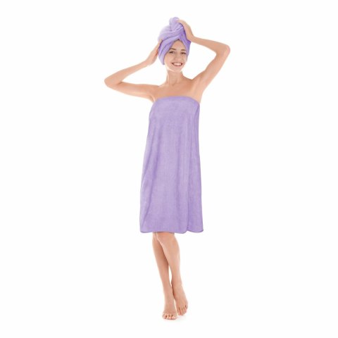 Ręcznik damski do sauny Pareo Active L/XL lawendowy mikrofibra Ręcznik damski do sauny Pareo Active L/XL lawendowy mikrofibra