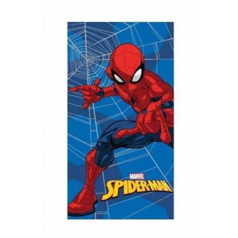 Ręcznik plażowy 70x140 Spiderman niebieski bawełniany 320g/m2 S24 Ręcznik plażowy 70x140 Spiderman niebieski bawełniany 320g/m2 S24