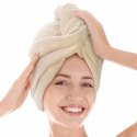 Turban ręcznik do włosów Active beżowy mikrofibra Turban ręcznik do włosów Active beżowy mikrofibra