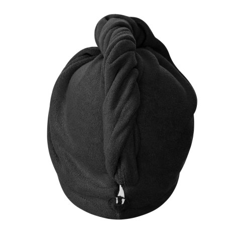 Turban ręcznik do włosów Active czarny mikrofibra Turban ręcznik do włosów Active czarny mikrofibra