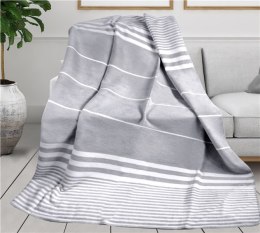 Koc bawełniany akrylowy 150x200 Elegant popielaty Glamour Greno