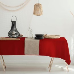 Obrus 140x300 Viva czerwony plamoodporny
