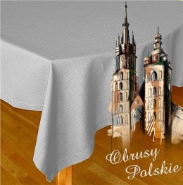 Obrus plamoodporny 130x180 popielaty jasny Polski Greno