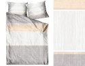 Pościel bawełniana 160x200 Destiny beżowa pasy Bielbaw Premium Pościel bawełniana 160x200 Destiny beżowa pasy Bielbaw Premium