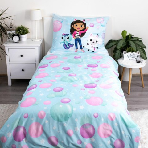 Posciel dziecięca 140x200 Koci domek Gabi niebieska bąbelki poszewka 70x90 Gabby` Posciel dziecięca 140x200 Koci domek Gabi niebieska bąbelki poszewka 70x90 Gabby`