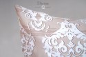 Pościel satynowa 140x200 Vievien beżowa ornamenty Greno