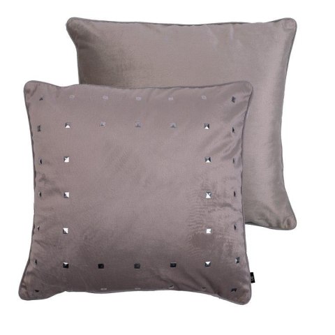 Poszewka dekoracyjna 45x45 Chic Modern beżowa welurowa ćwieki Faro Poszewka dekoracyjna 45x45 Chic Modern beżowa welurowa ćwieki Faro