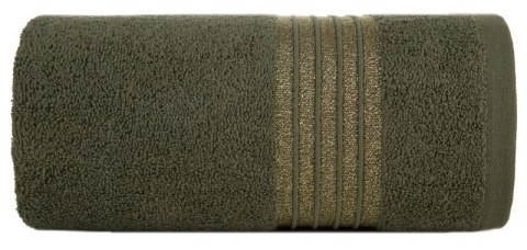 Ręcznik 50x90 Lila 07 oliwkowy 500g/m2 Eurofirany
