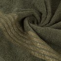 Ręcznik 50x90 Lila 07 oliwkowy 500g/m2 Eurofirany