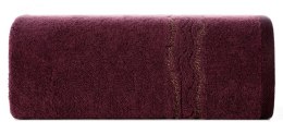 Ręcznik 70x140 Karin 08 bordowy 500g/m2 Eurofirany