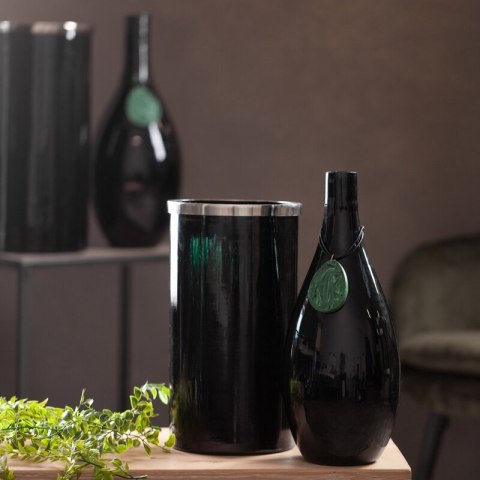Szklany wazon dekoracyjny 15x38 Capri czarny Szklany wazon dekoracyjny 15x38 Capri czarny