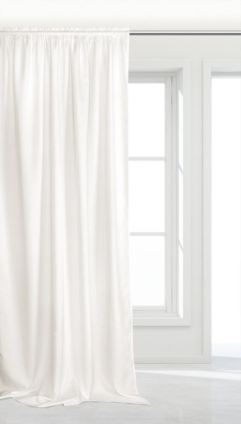 Zasłona gotowa 140x175 ivory na taśmie Viva do salonu Zasłona gotowa 140x175 ivory na taśmie Viva do salonu
