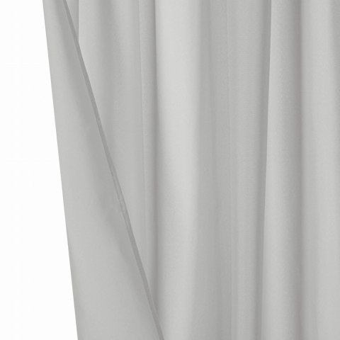 Zasłona gotowa 140x270 szara na taśmie Viva do salonu Zasłona gotowa 140x270 szara na taśmie Viva do salonu