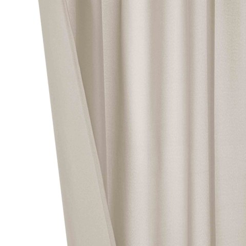 Zasłona gotowa 140x270 taupe na taśmie Viva do salonu Zasłona gotowa 140x270 taupe na taśmie Viva do salonu