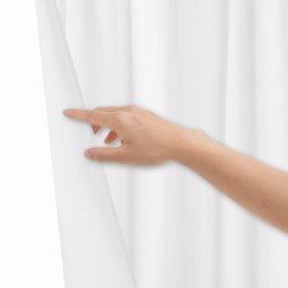Zasłona gotowa 140x300 biała na taśmie Viva do salonu