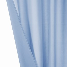 Zasłona gotowa 140x300 błękitna na taśmie Viva do salonu