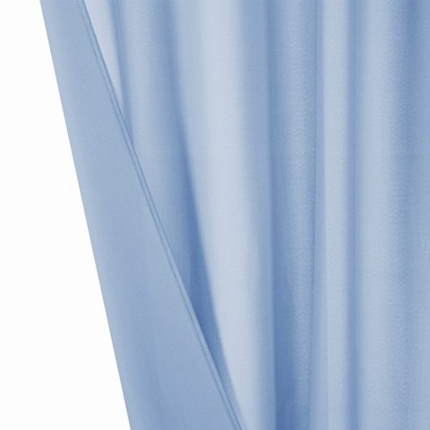 Zasłona gotowa 140x300 błękitna na taśmie Viva do salonu Zasłona gotowa 140x300 błękitna na taśmie Viva do salonu