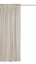 Zasłona gotowa 140x300 taupe na taśmie Viva do salonu Zasłona gotowa 140x300 taupe na taśmie Viva do salonu