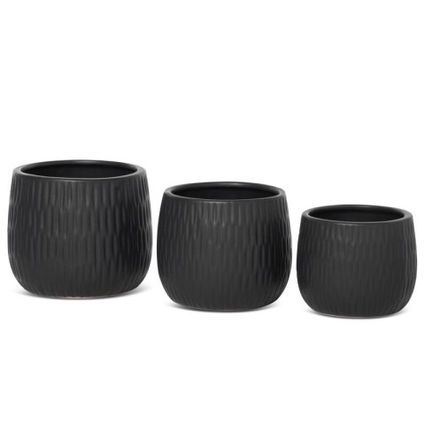 Doniczka osłonka dekoracyjna 14x12 czarna Eurofirany Doniczka osłonka dekoracyjna 14x12 czarna Eurofirany