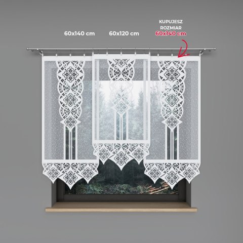 KLAUDIA Panel żakardowy gotowy, szerokość 60 x wysokość 140cm, kolor 001 biały 001331/PBL/001/060140/1 KLAUDIA Panel żakardowy gotowy, szerokość 60 x wysokość 140cm, kolor 001 biały 001331/PBL/001/060140/1