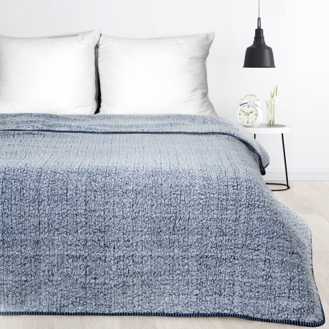 Koc narzuta 170x210 Koala granatowy z tkaniny typu bukla Eurofirany Koc narzuta 170x210 Koala granatowy z tkaniny typu bukla Eurofirany