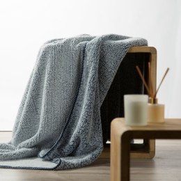 Koc narzuta 70x160 Koala granatowy z tkaniny typu bukla Eurofirany