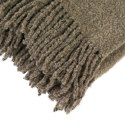 Koc wełniany merynos Buckle 140x200 cappuccino z frędzlami Koc wełniany merynos Buckle 140x200 cappuccino z frędzlami