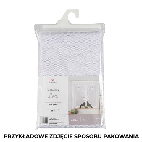 LEA Panel żakardowy gotowy, z motywem łapacza snów, szerokość 160 x wysokość 160, kolor 001 biały 019411/PBL/001/160160/1 LEA Panel żakardowy gotowy, z motywem łapacza snów, szerokość 160 x wysokość 160, kolor 001 biały 019411/PBL/001/160160/1