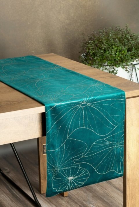 Obrus bieżnik Blink 18 35x140 cm turkusowy ciemny Design 01 Obrus bieżnik Blink 18 35x140 cm turkusowy ciemny Design 01