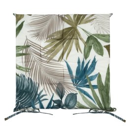 Poduszka siedzisko 40x40x5 Garden beżowa zielona liście ogrodowa wodoodporna Eurofirany