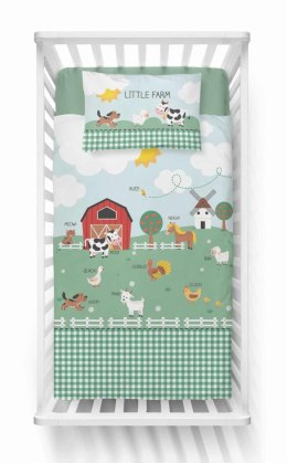 Pościel bawełniana 100x135 4991 A Farma miętowa błękitna niebieska Mayamoo 22