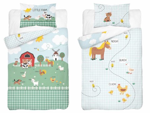 Pościel bawełniana 100x135 4991 A Farma miętowa błękitna niebieska Mayamoo 22 Pościel bawełniana 100x135 4991 A Farma miętowa błękitna niebieska Mayamoo 22