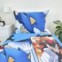 Pościel bawełniana 140x200 Sonic niebieska JF24 Pościel bawełniana 140x200 Sonic niebieska JF24