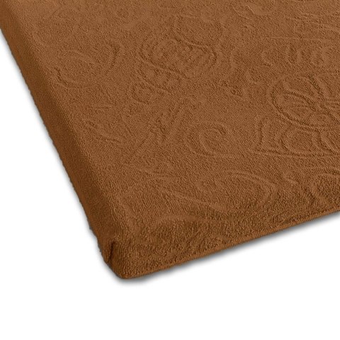 Prześcieradło frotte bez gumki 175x220 Tulipan 4 brązowe jasne 4044/BR-011T żakardowe Zwoltex Prześcieradło frotte bez gumki 175x220 Tulipan 4 brązowe jasne 4044/BR-011T żakardowe Zwoltex