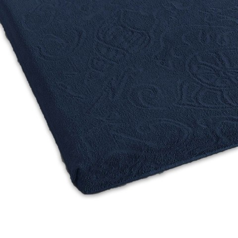 Prześcieradło frotte bez gumki 175x220 Tulipan 4 granatowe 4044/NE-020T żakardowe Zwoltex Prześcieradło frotte bez gumki 175x220 Tulipan 4 granatowe 4044/NE-020T żakardowe Zwoltex