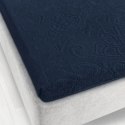 Prześcieradło frotte bez gumki 175x220 Tulipan 4 granatowe 4044/NE-020T żakardowe Zwoltex Prześcieradło frotte bez gumki 175x220 Tulipan 4 granatowe 4044/NE-020T żakardowe Zwoltex