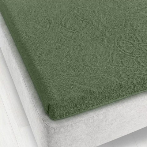 Prześcieradło frotte bez gumki 175x220 Tulipan 4 zielone 4044/ZE-039T żakardowe Zwoltex Prześcieradło frotte bez gumki 175x220 Tulipan 4 zielone 4044/ZE-039T żakardowe Zwoltex