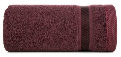 Ręcznik Abbie 100x150 bordowy 500 g/m2 frotte bawełniany Eurofirany Ręcznik Abbie 100x150 bordowy 500 g/m2 frotte bawełniany Eurofirany