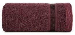 Ręcznik Abbie 70x140 bordowy 500 g/m2 frotte bawełniany Eurofirany