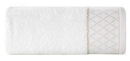 Ręcznik Layla 70x140 biały 500 g/m2 frotte bawełniany Eurofirany