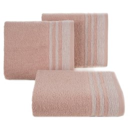 Ręcznik Mery 70x140 pudrowy róż 500 g/m2 frotte Eurofirany