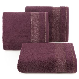 Ręcznik Nessy 30x50 bordowy 500 g/m2 frotte bawełniany Eurofirany