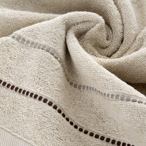 Ręcznik Suzi 70x140 beżowy 500 g/m2 frotte bawełniany Eurofirany Ręcznik Suzi 70x140 beżowy 500 g/m2 frotte bawełniany Eurofirany