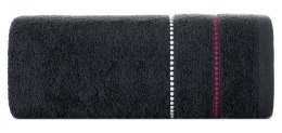 Ręcznik Suzi 70x140 czarny 500 g/m2 frotte bawełniany Eurofirany