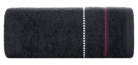 Ręcznik Suzi 70x140 czarny 500 g/m2 frotte bawełniany Eurofirany Ręcznik Suzi 70x140 czarny 500 g/m2 frotte bawełniany Eurofirany