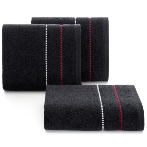 Ręcznik Suzi 70x140 czarny 500 g/m2 frotte bawełniany Eurofirany Ręcznik Suzi 70x140 czarny 500 g/m2 frotte bawełniany Eurofirany